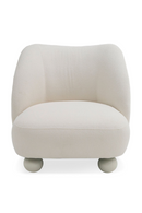 White Sloped-Back Accent Chair | OROA Modern Duran | Oroatrade.com
