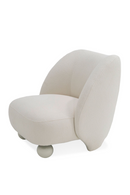 White Sloped-Back Accent Chair | OROA Modern Duran | Oroatrade.com