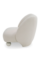 White Sloped-Back Accent Chair | OROA Modern Duran | Oroatrade.com