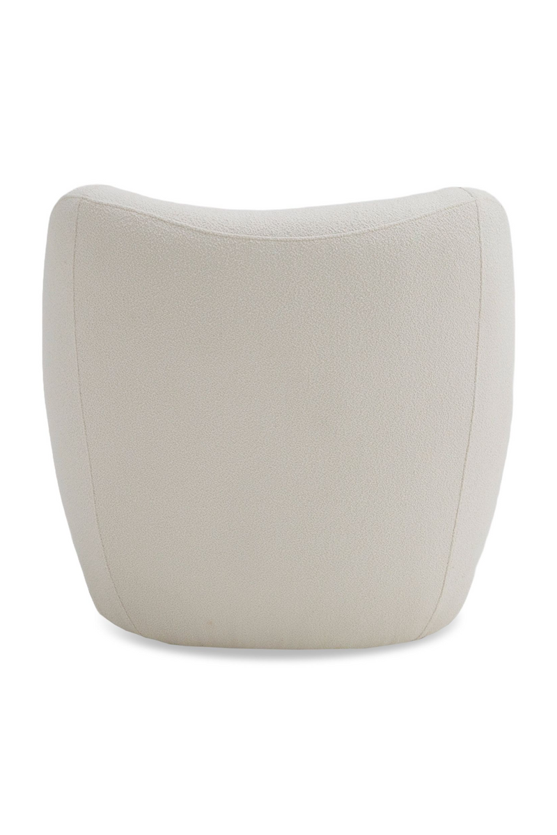 White Sloped-Back Accent Chair | OROA Modern Duran | Oroatrade.com
