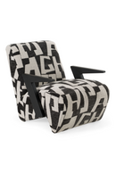Black & White Patterned Accent Chair | OROA Modern Leana | Oroatrade.com