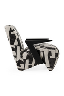 Black & White Patterned Accent Chair | OROA Modern Leana | Oroatrade.com