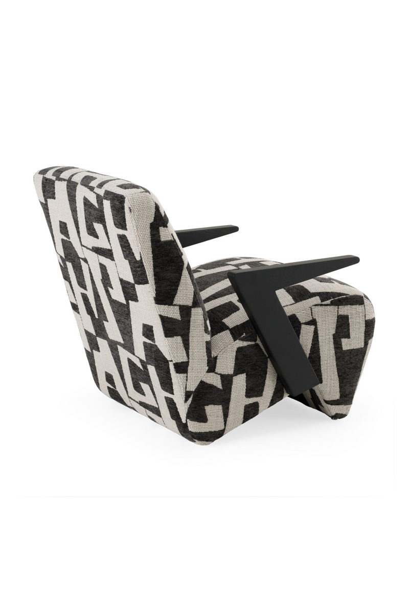 Black & White Patterned Accent Chair | OROA Modern Leana | Oroatrade.com