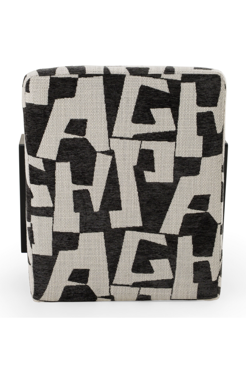 Black & White Patterned Accent Chair | OROA Modern Leana | Oroatrade.com