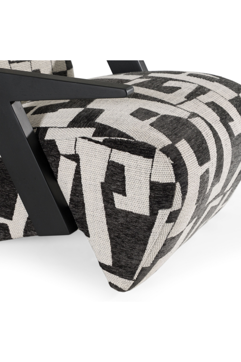 Black & White Patterned Accent Chair | OROA Modern Leana | Oroatrade.com