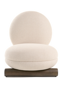 White Rounded Accent Chair | OROA Modern Minto | Oroatrade.com