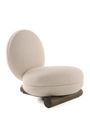 White Rounded Accent Chair | OROA Modern Minto | Oroatrade.com