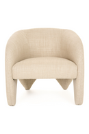 Beige Fabric Accent Chair | OROA Modern Halton | Oroatrade.com
