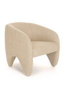 Beige Fabric Accent Chair | OROA Modern Halton | Oroatrade.com