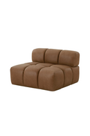 Brown Leather Armless Seat | OROA Modern Everest | Oroatrade.com
