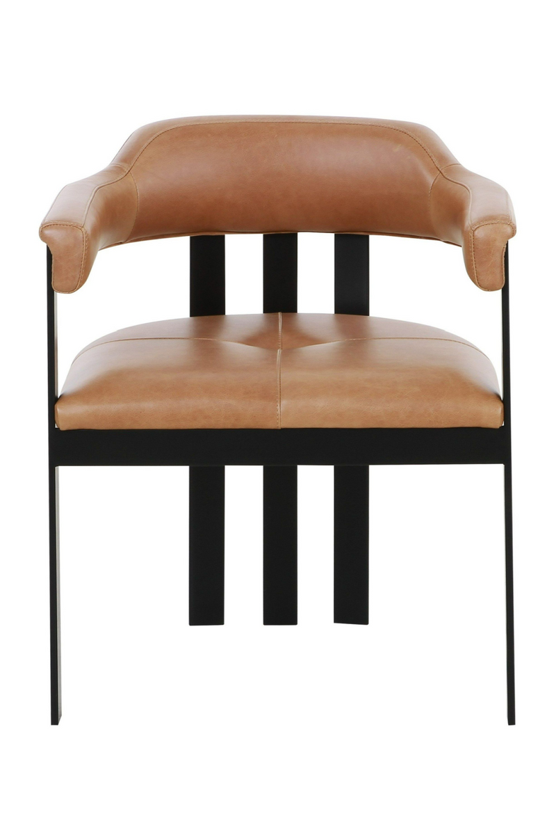 Brown Leather Dining Chair | OROA Modern Hazen | Oroatrade.com