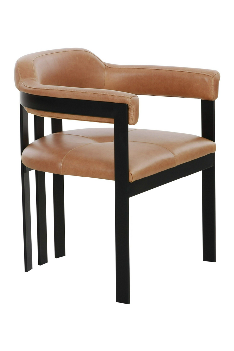 Brown Leather Dining Chair | OROA Modern Hazen | Oroatrade.com