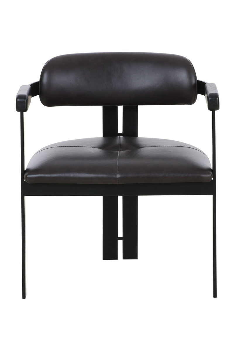 Dark Brown Leather Dining Chair | OROA Modern Aneta | Oroatrade.com
