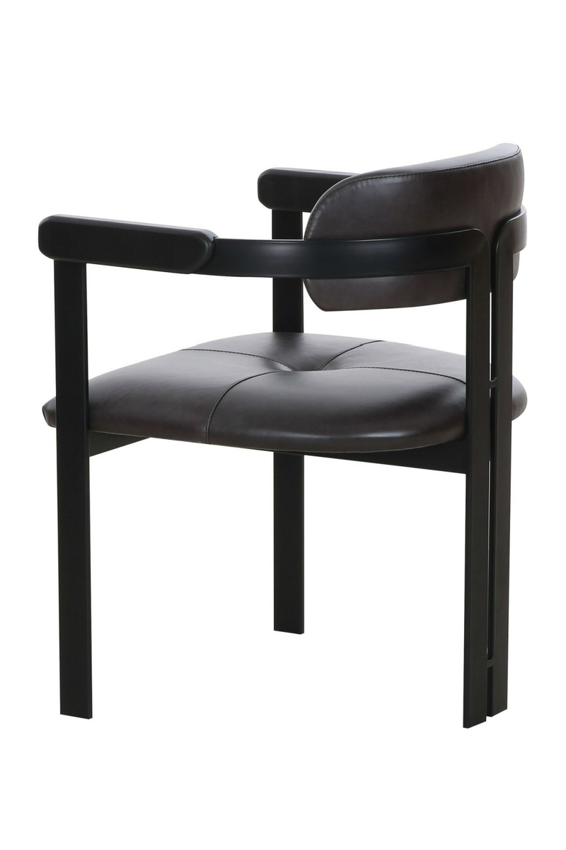 Dark Brown Leather Dining Chair | OROA Modern Aneta | Oroatrade.com