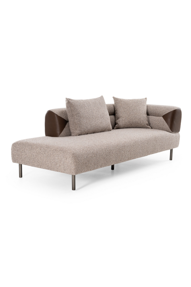 Brown Fabric Sectional Sofa | OROA Modern Plume | Oroatrade.com