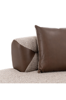 Brown Fabric Sectional Sofa | OROA Modern Plume