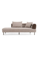 Brown Fabric Sectional Sofa | OROA Modern Plume | Oroatrade.com