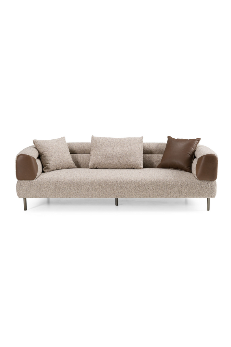 Brown Fabric Sofa | OROA Modern Plume | Oroatrade.com