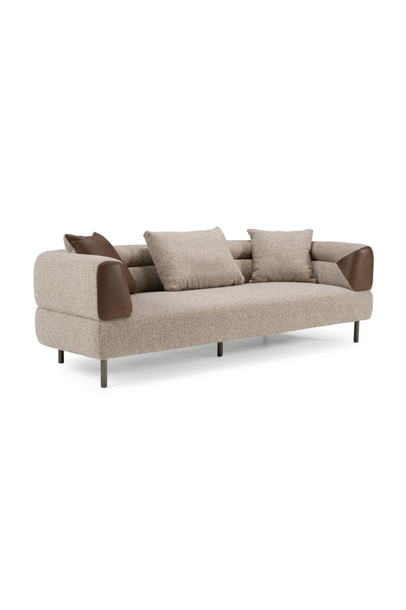 Brown Fabric Sofa | OROA Modern Plume | Oroatrade.com