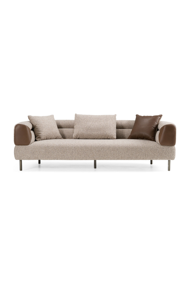 Brown Fabric Sofa | OROA Modern Plume | Oroatrade.com