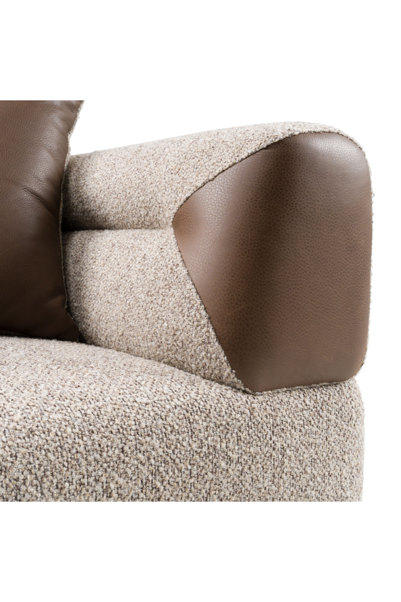 Brown Fabric Sofa | OROA Modern Plume | Oroatrade.com