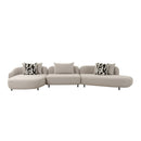 Beige Free-form Sectional Sofa | OROA Modern Marge