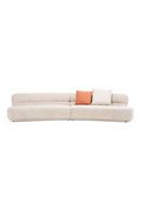 Beige Curved Sectional Sofa | OROA Modern Knight | Oroatrade.com