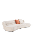 Beige Curved Sectional Sofa | OROA Modern Knight | Oroatrade.com