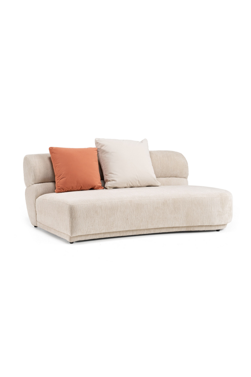 Beige Curved Sectional Sofa | OROA Modern Knight | Oroatrade.com