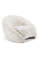 Beige Patterned Fabric Accent Chair | OROA Modern Gentle | Oroatrade.com