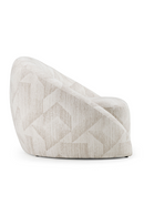 Beige Patterned Fabric Accent Chair | OROA Modern Gentle | Oroatrade.com
