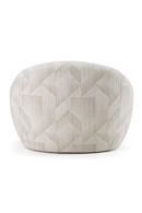 Beige Patterned Fabric Accent Chair | OROA Modern Gentle | Oroatrade.com
