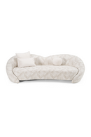Beige Patterned Fabric Sofa | OROA Modern Gentle | Oroatrade.com
