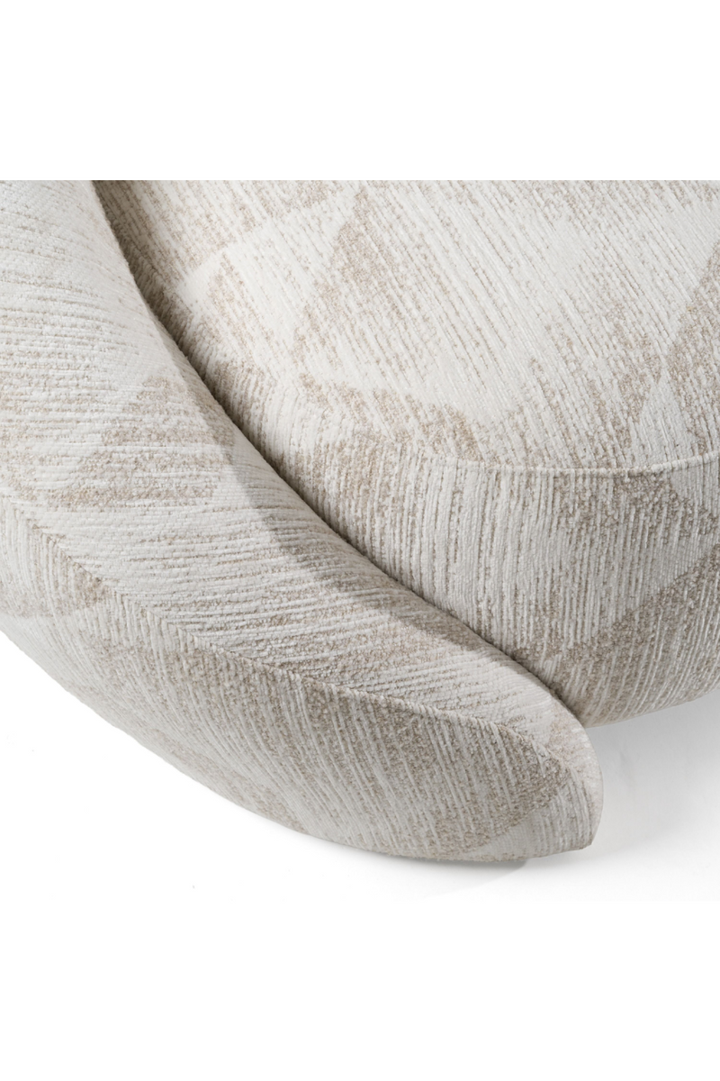 Beige Patterned Fabric Sofa | OROA Modern Gentle | Oroatrade.com