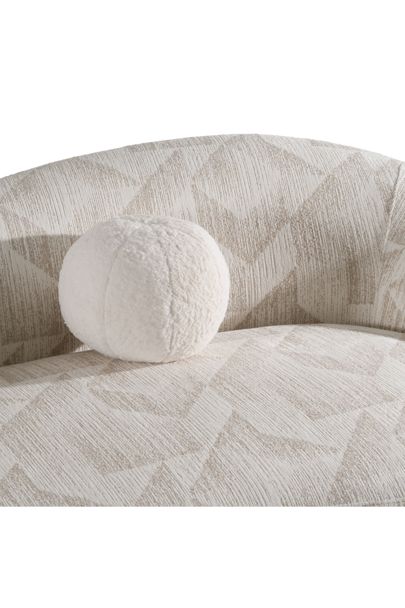 Beige Patterned Fabric Sofa | OROA Modern Gentle | Oroatrade.com