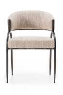 Beige Curved-Back Dining Chair | OROA Modern Kobe | Oroatrade.com