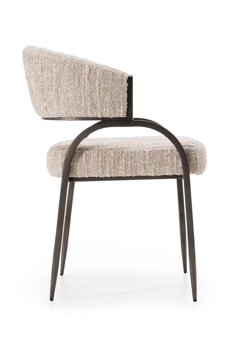 Beige Curved-Back Dining Chair | OROA Modern Kobe | Oroatrade.com
