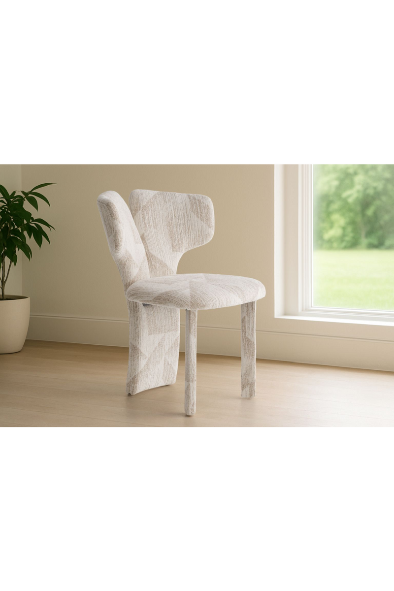 Beige Patterned Dining Chairs (2) | OROA Modern Masuda | Oroatrade.com