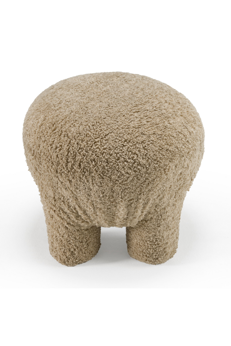 Tan Round Ottoman | OROA Modern Trevor | Oroatrade.com