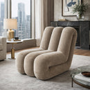 Taupe Fabric Accent Chair | OROA Modern Archie | Oroatrade.com