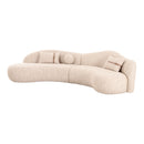 Beige Curved Sectional Sofa | OROA Modern Spiro | Oroatrade.com