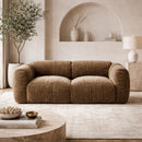 Tan Fabric Loveseat | OROA Modern Siegal | Oroatrade.com
