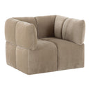Taupe Modern Swivel Accent Chair | OROA Modern Marisol | Oroatrade.com