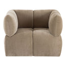 Taupe Modern Swivel Accent Chair | OROA Modern Marisol | Oroatrade.com