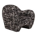 Black & Beige Patterned Accent Chair | OROA Modern Hurd | Oroatrade.com