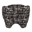 Black & Beige Patterned Accent Chair | OROA Modern Hurd | Oroatrade.com