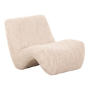 Beige Flowy Armless Accent Chair | OROA Modern Spiro | Oroatrade.com