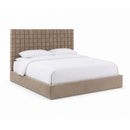 Taupe Woven King Bed | OROA Modern Rousey | Oroatrade.com
