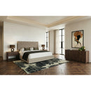 Taupe Woven King Bed | OROA Modern Rousey | Oroatrade.com