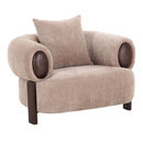 Modern Tan Accent Chair | OROA Modern Arnaud | Oroatrade.com